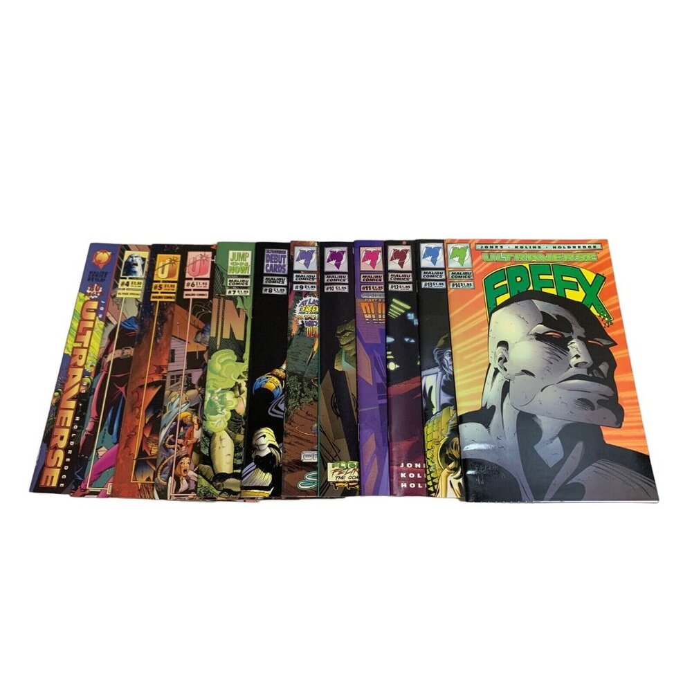 Ultraverse Freex #1,  #4-14 Comic Lot 1993-94 Malibu Comics Set VF/NM Marvel Era